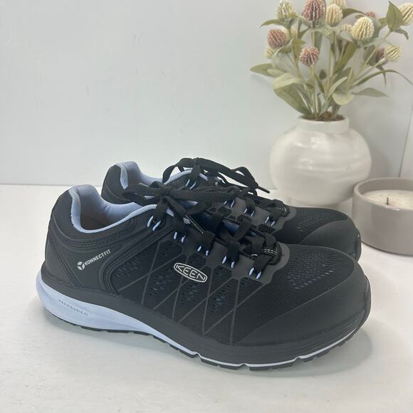 Keen Utility Footwear Vista Energy Hydrangea Konnect Shoes Black Women's 9W NWB - Picture 1 of 9